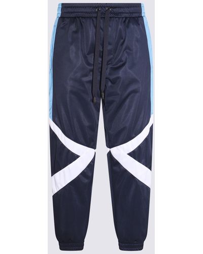 Dolce & Gabbana Blue And White Track Trousers