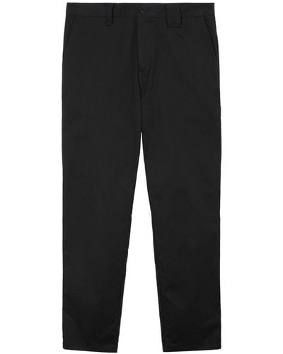Burberry Straight-leg Cotton Pants - Black