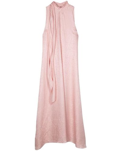 Forte Forte Micro Damier Scarf Dress - Pink