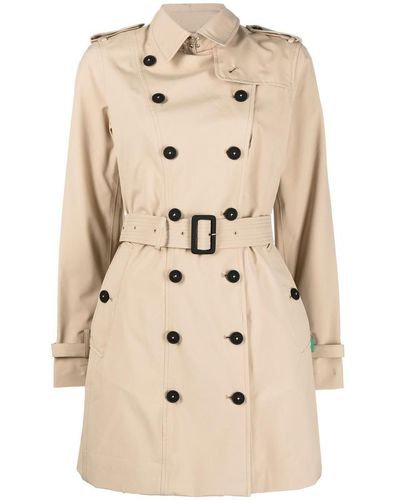 Save The Duck Ave The Duck Belted Trench Coat - Natural