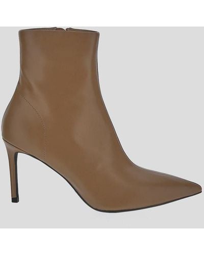 Jeffrey Campbell High Heel Ankle Boots - Brown