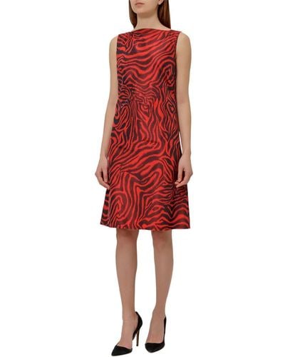 Calvin Klein Dress With Print - Red