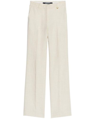 Jacquemus Regular & Straight Leg Pants - White