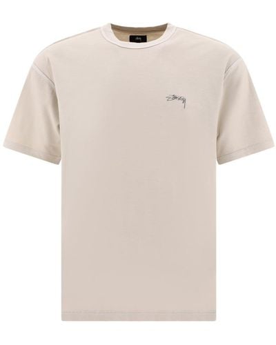 Stussy Pig Dyed Inside Out T Shirt - Natural