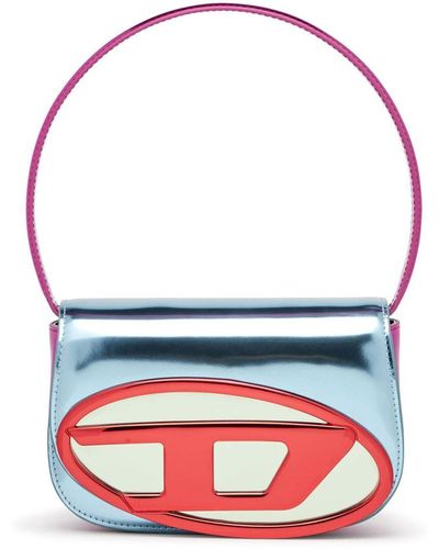 DIESEL 1dr-iconic Shoulder Bag In Mirror Leather - Multicolour