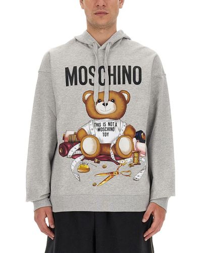 Moschino Teddy Print Sweatshirt - Grey
