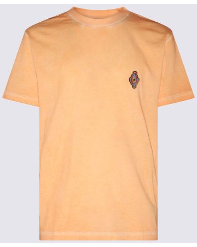 Marcelo Burlon County Of Milan Orange Cotton Cross T-shirt