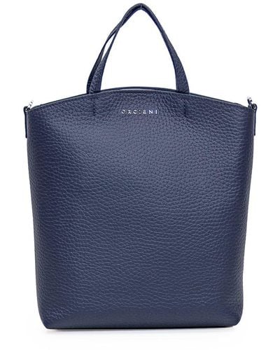 Orciani Ladylike Small Shopper Bag - Blue
