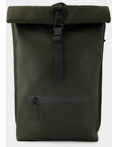 Rains Rolltop Rucksack Backpack - Green