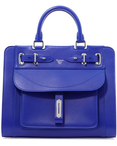 Fontana Milano 1915 "a Lady" Handbag - Blue