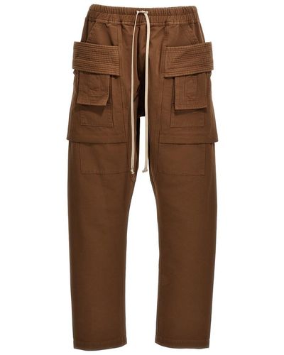 Rick Owens DRKSHDW 'Creatch Cargo' Trousers - Brown