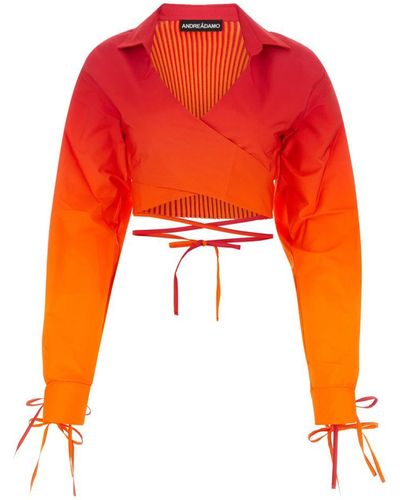 ANDREADAMO Shirts - Orange