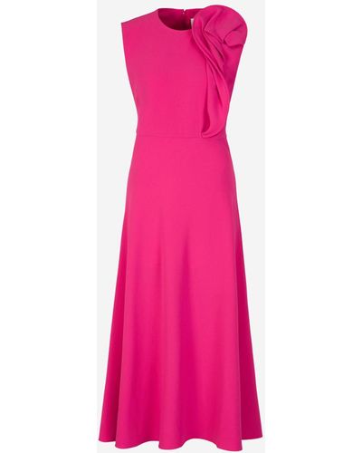Roland Mouret Cady Midi Dress - Pink