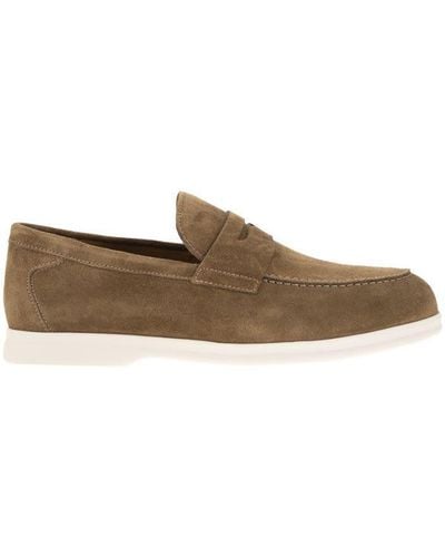 Doucal's Penny - Suede Moccasin - Brown