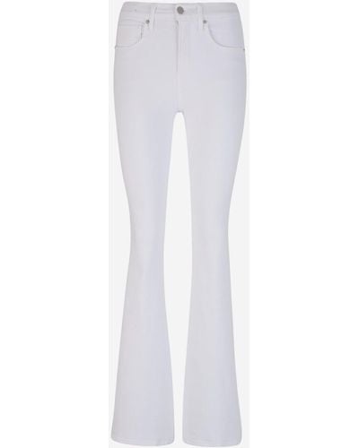 Veronica Beard Stretch Flare Jeans - White
