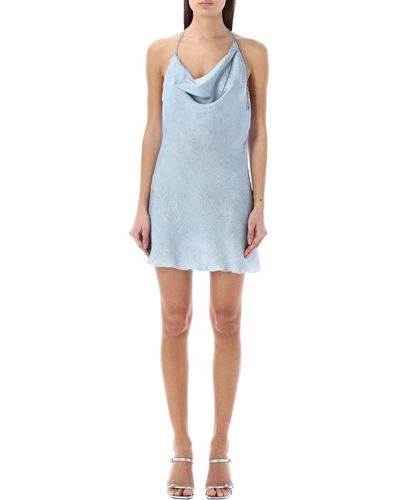 DIESEL D-Glass Slip Mini Dress - Blue