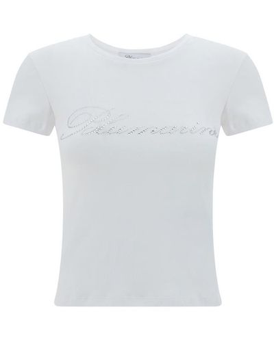Blumarine Cotton T-Shirt - White