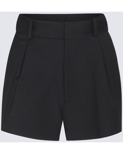 Area Wool Crystal Shorts - Black