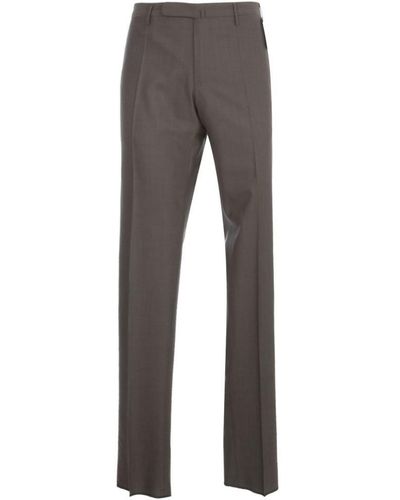 Incotex Slim Fit Micro Houndstooth Printed Pants Clothing - Gray