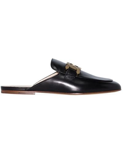 Tod's Diver Smooth Special Mule Shoes - Black