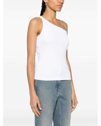Givenchy One Shoulder Cotton Top - White