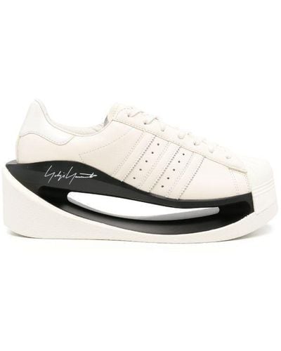 Y-3 Gendo Superstar Leather Trainers - White