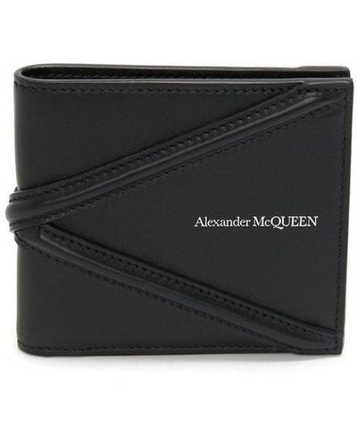 Alexander McQueen Bifold Logo Wallet - Black