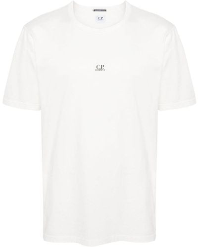 C.P. Company Logo-Print Cotton T-Shirt - White