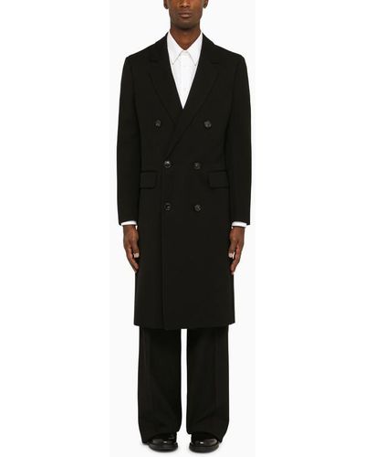 PT Torino Double-breasted Coat In - Black