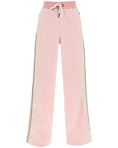 3 MONCLER GRENOBLE sweatpants In Pile And Nylon - Pink