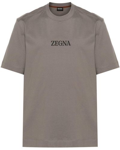Zegna #Ute Cotton T-Shirt - Grey