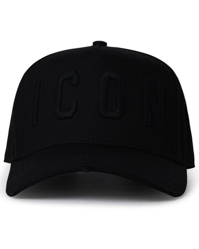 DSquared² Cotton Icon Hat - Black