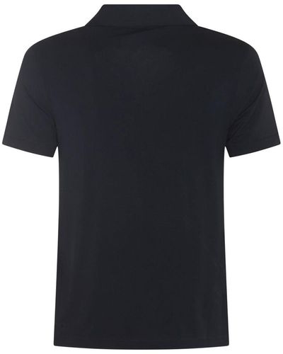 Giorgio Armani Viscose Polo Shirt - Black
