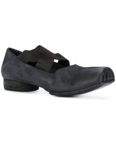 Uma Wang Square-toe 35mm Leather Ballerina Shoes - Black