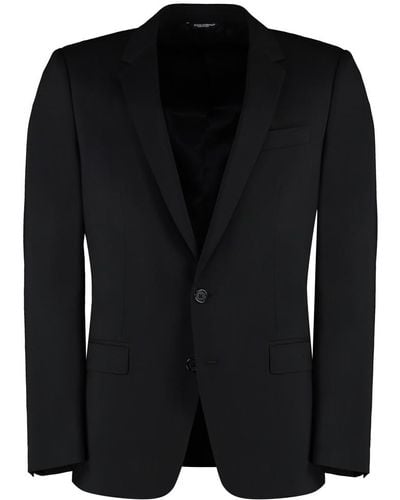 Dolce & Gabbana Martini Virgin Wool Two-piece Suit - Black