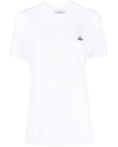 Vivienne Westwood Logo Cotton T-Shirt - White