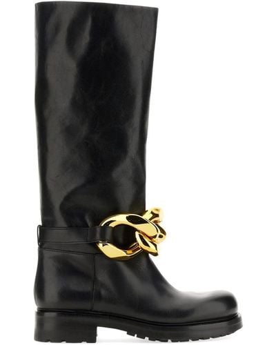 Elena Iachi Boot With Chain - Black