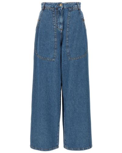 Etro Cotton Cargo Jeans - Blue