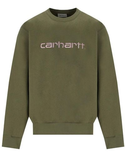 Carhartt Military Sweatshirt With Logo - Green