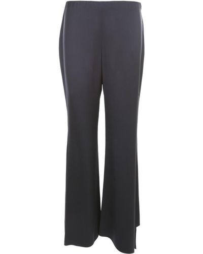 Giorgio Armani Satin Asymmetrical Bottom Pants Clothing - Blue