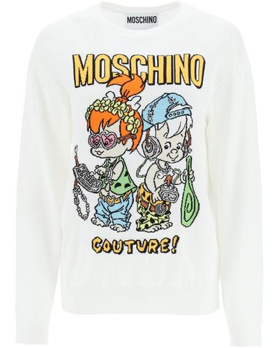 Moschino 'the Flintstones' Sweater - Grey