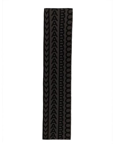 Marc Jacobs The Monogram Knit Scarf - Black