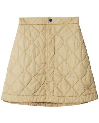 Burberry Women Quilted Skirt - Natural