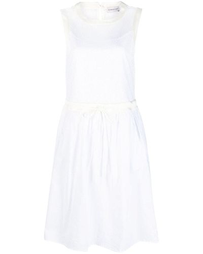 Moncler Mesh-panelled Minidress - White
