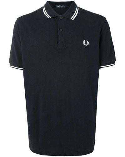 Fred Perry Fp Twin Tipped Shirt - Blue