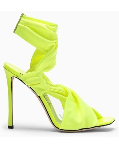 Jimmy Choo Neoma 11 Neon Yellow Sandal