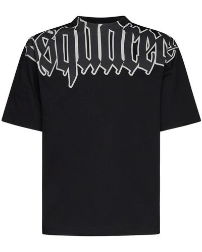 DSquared² Logo Cotton T-shirt - Black