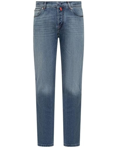 Kiton Long Jeans - Blue