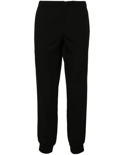 Prada Drawstring-waist Tapered Pants - Black