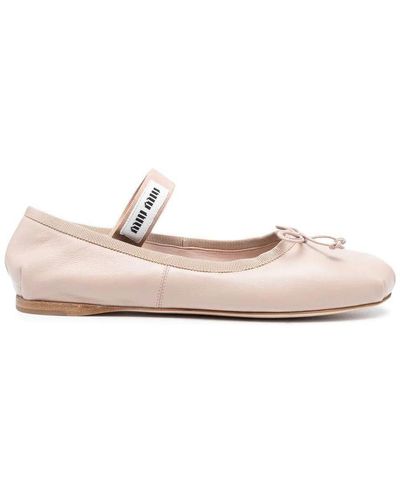 Miu Miu Ballet flats and ballerina shoes for Women | Online Sale up to 61%  off | Lyst